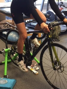 An athlete tests his physical condition in Vancouver